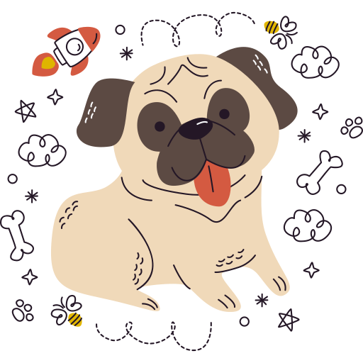 cão grátis figurinha cão grátis figurinha