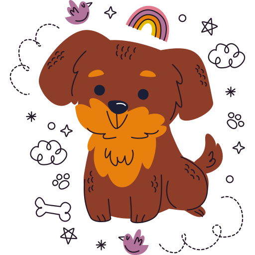 cão grátis figurinha cão grátis figurinha