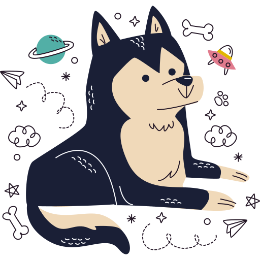cão grátis figurinha cão grátis figurinha