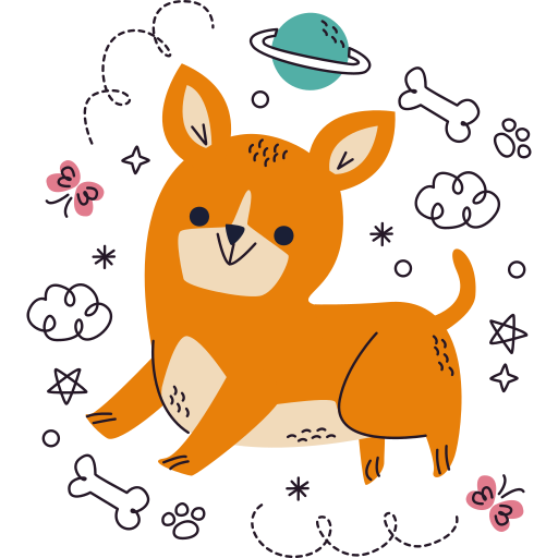 cão grátis figurinha cão grátis figurinha