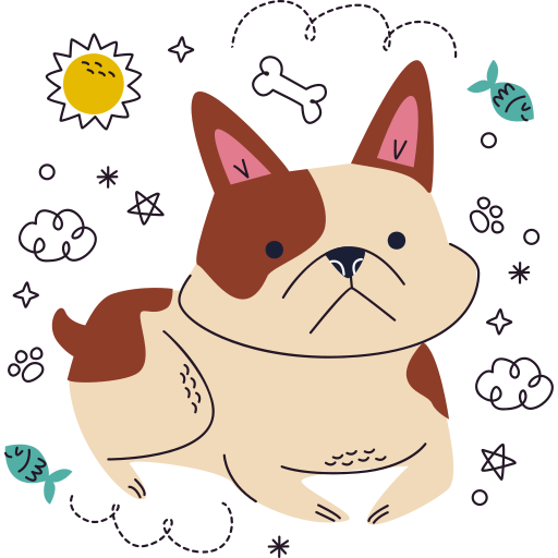 cão grátis figurinha cão grátis figurinha