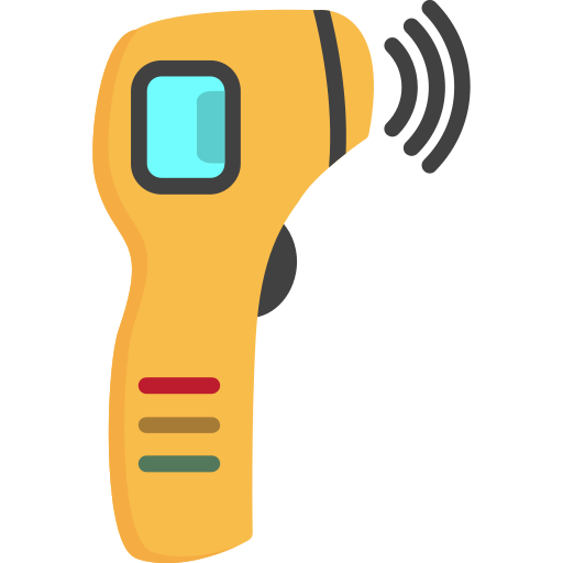 Thermometer gun Generic Flat icon