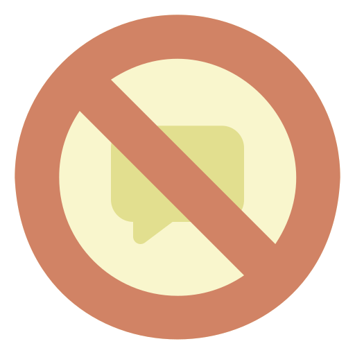 No talking free icon No talking free icon