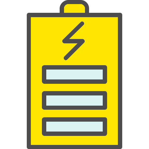 Battery Generic Outline Color icon