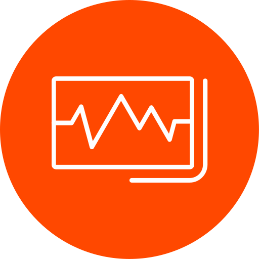 lectura de electrocardiograma icono gratis