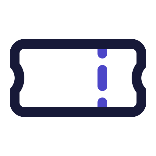 Ticket Generic Outline Color icon