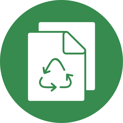 papel reciclado icono gratis