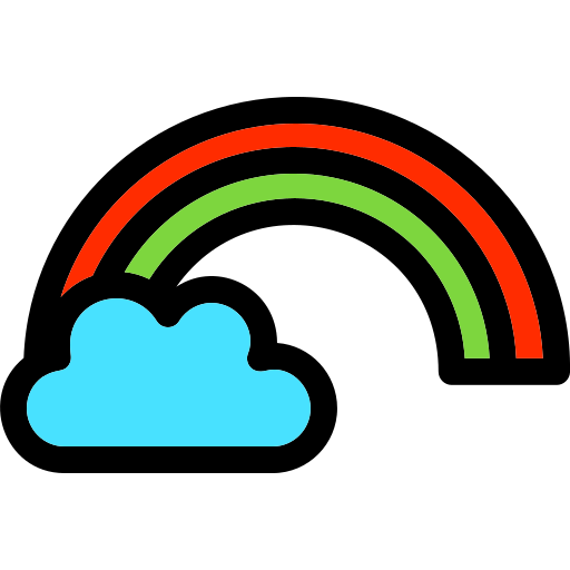 arcoíris icono gratis