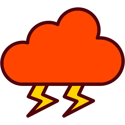 Thunderstorm Generic Outline Color icon