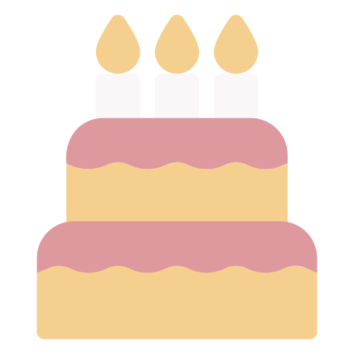 pastel de cumpleaños icono gratis