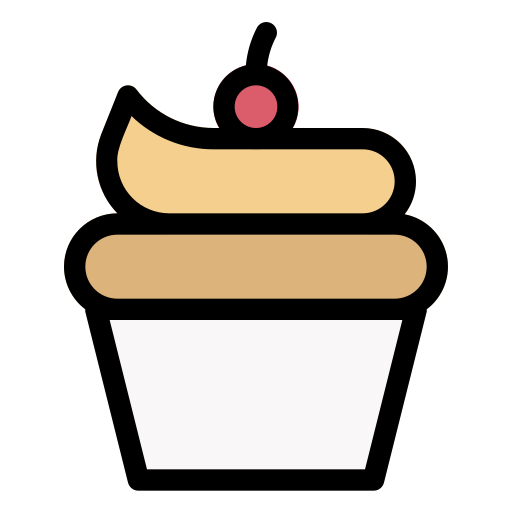 Cupcake Generic Outline Color icon