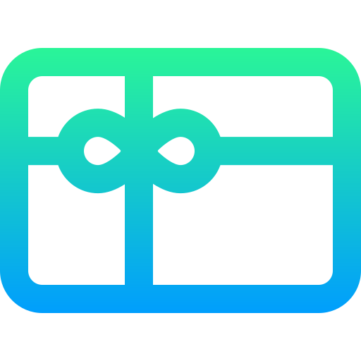 Gift card Super Basic Straight Gradient icon