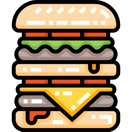 hamburguesa doble icono gratis