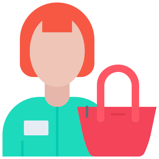 vendedor icono gratis