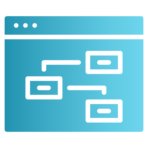 diagrama de flujo icono gratis