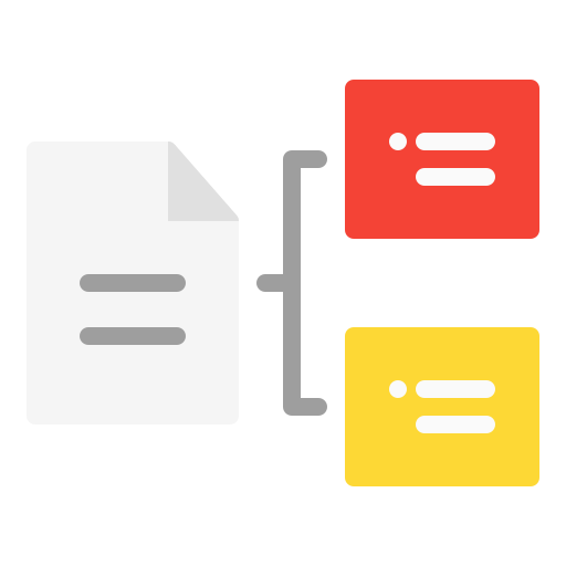 diagrama de flujo icono gratis