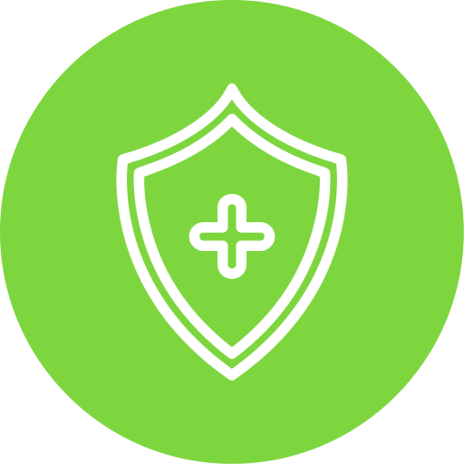 Medical shield free icon Medical shield free icon