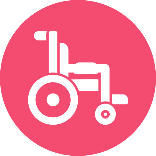 Инвалидная коляска бесплатно иконка