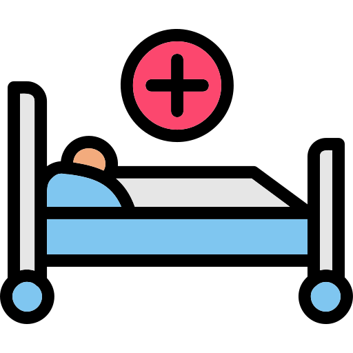 병원 침대 무료 아이콘