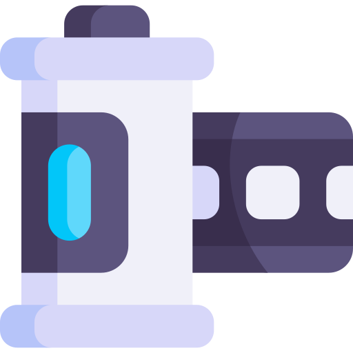 carrete de película icono gratis