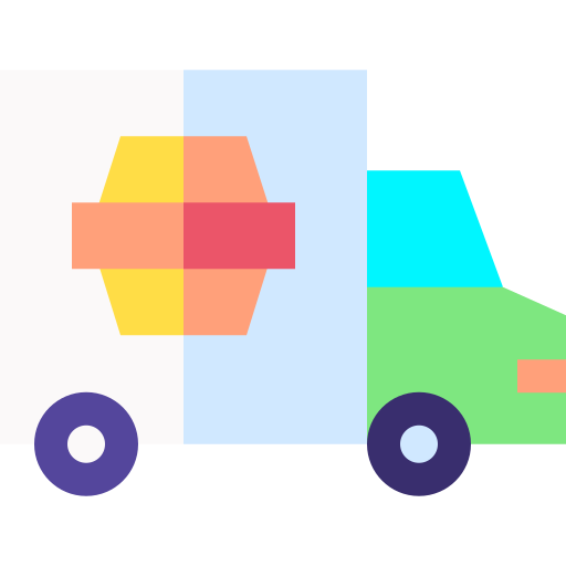 Food truck Basic Straight Flat icon