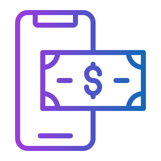 pago en línea icono gratis