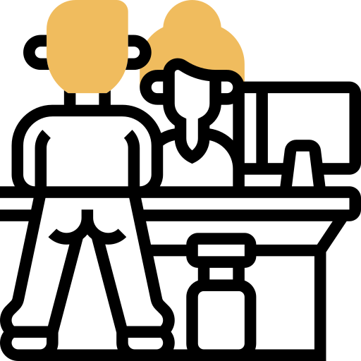 mostrador icono gratis