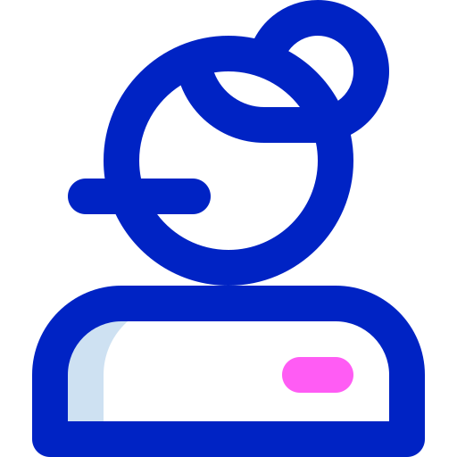 Customer service agent Super Basic Orbit Color icon