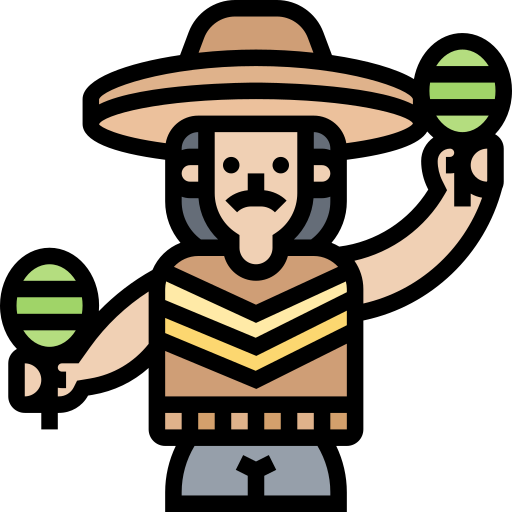 hombre mexicano icono gratis