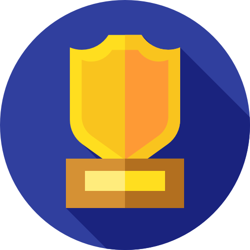 Trophy Flat Circular Flat icon