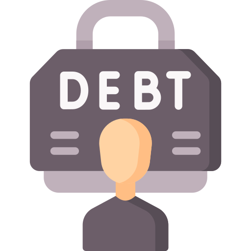 Debt free icon Debt free icon