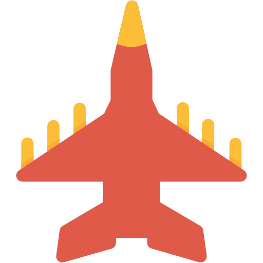 avion de chasse Icône gratuit