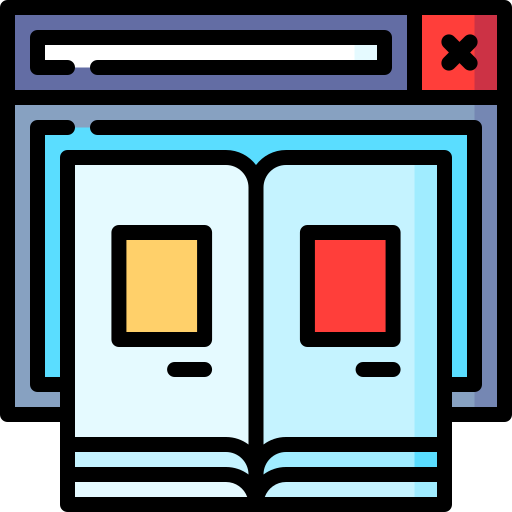 catálogo en línea icono gratis