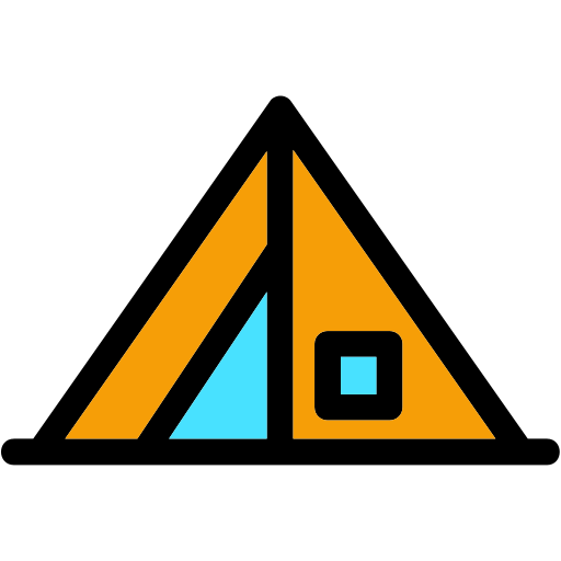 Tent Generic Outline Color icon