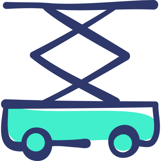 elevador de tijera icono gratis