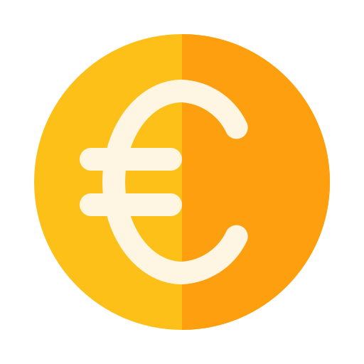 dinero en euros icono gratis