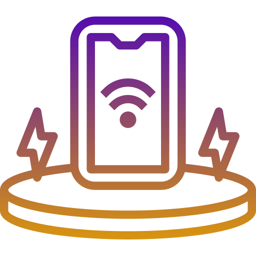 carga inalambrica icono gratis