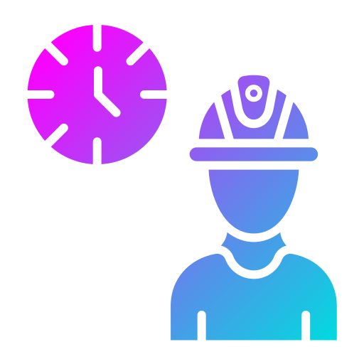 Working hours Generic Flat Gradient icon