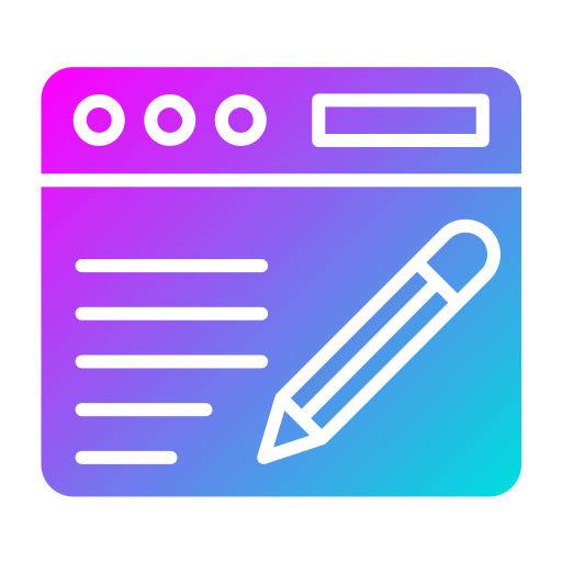 Blogging free icon