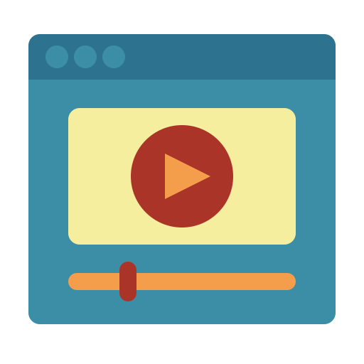 vídeo en línea icono gratis