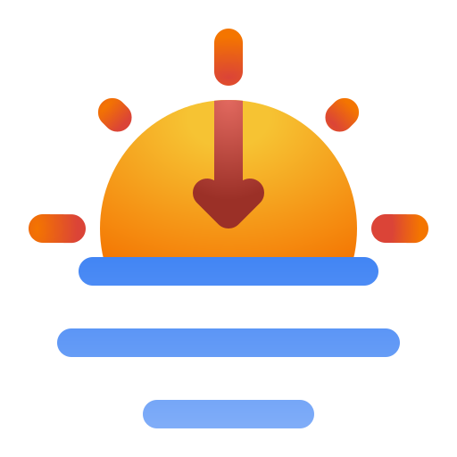 Sunset Generic Flat Gradient icon