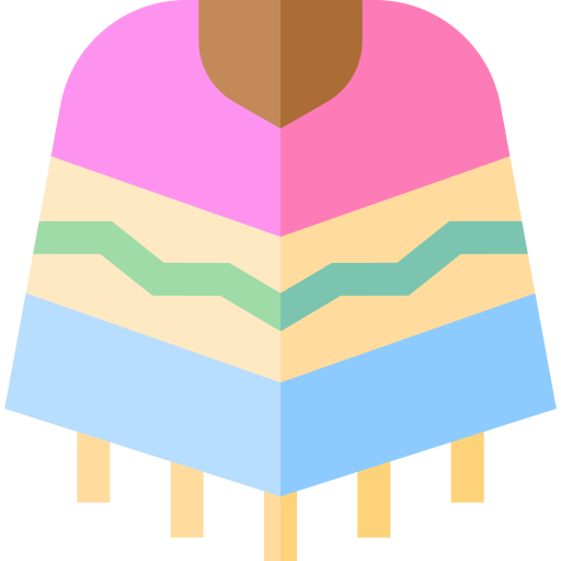 Poncho Basic Straight Flat Icon