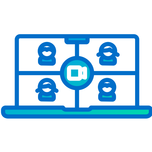video conferencia icono gratis