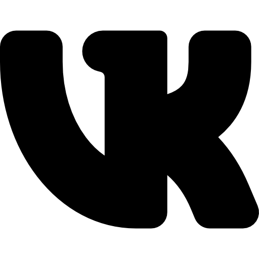 Логотип ВК. Значок ВКОНТАКТЕ черный. Значок ВК черно белый. Векторная иконка ВК.