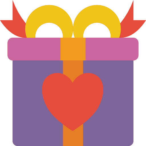 Gift Basic Miscellany Flat icon