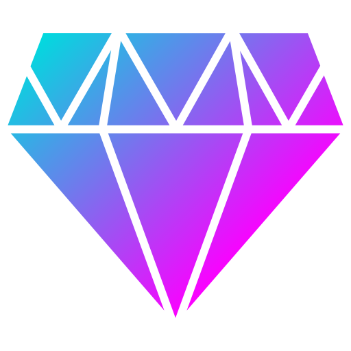 Diamond Generic Flat Gradient icon