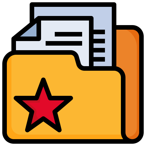 Star Generic Outline Color icon