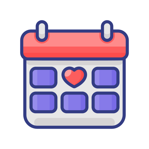 Wedding date Generic Outline Color icon