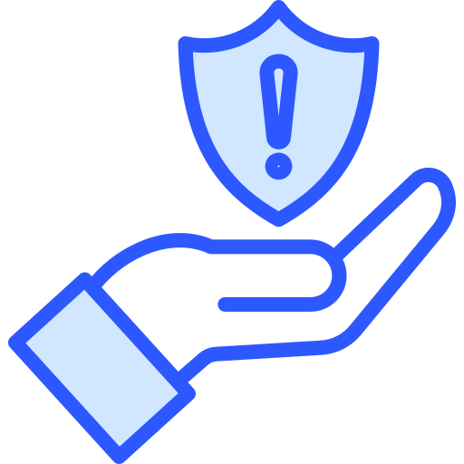 Risk management Generic Blue icon