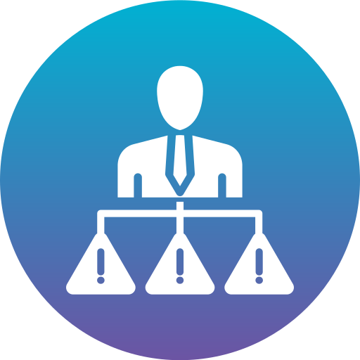 gestión de crisis icono gratis